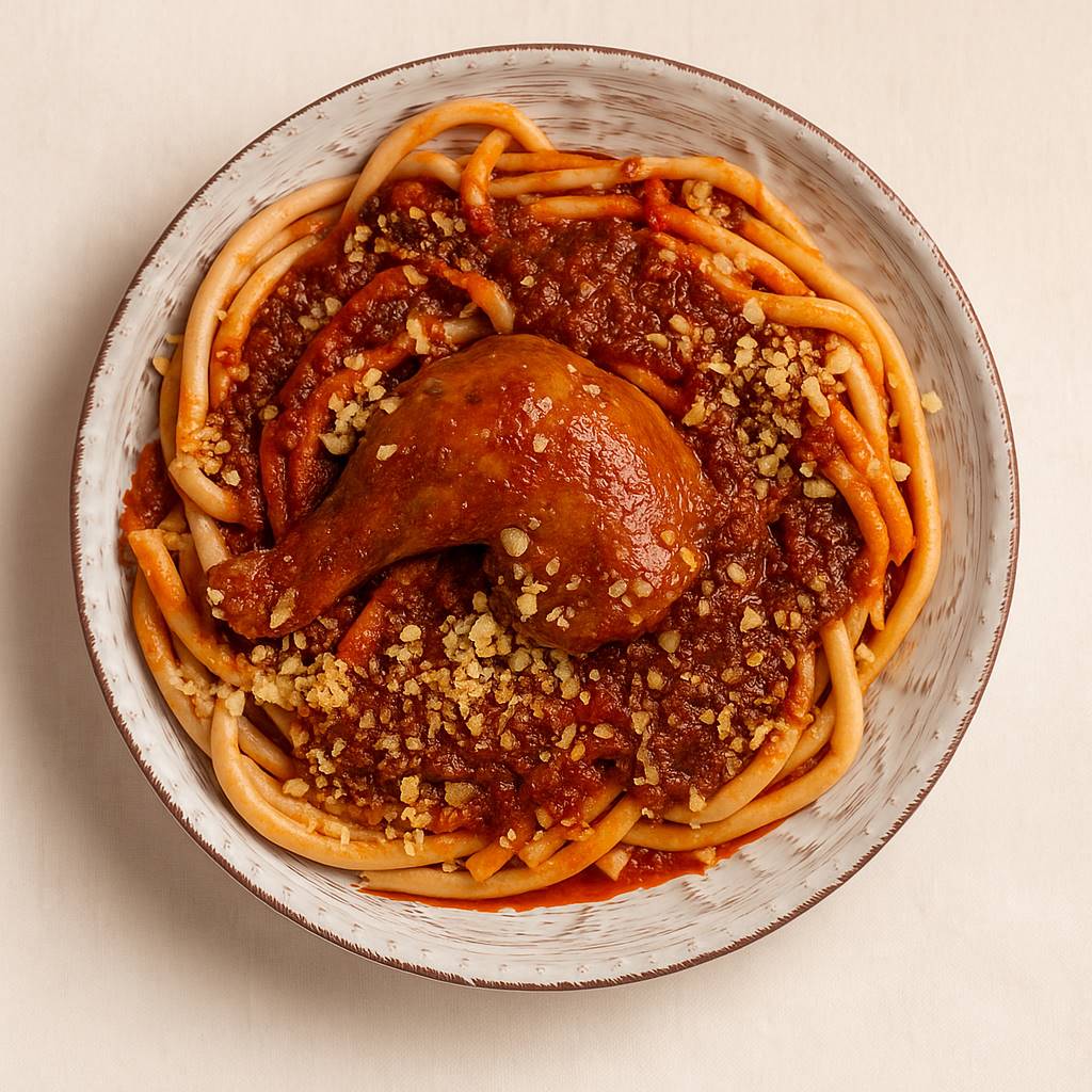 Authentic Corfiot Rooster Pastitsada: A Taste of Ionian&nbsp;Tradition