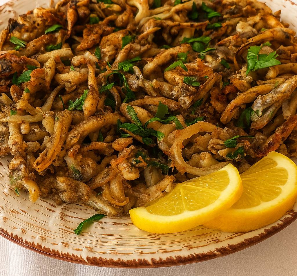 Greek Fried Atherina with Mint and&nbsp;Onion