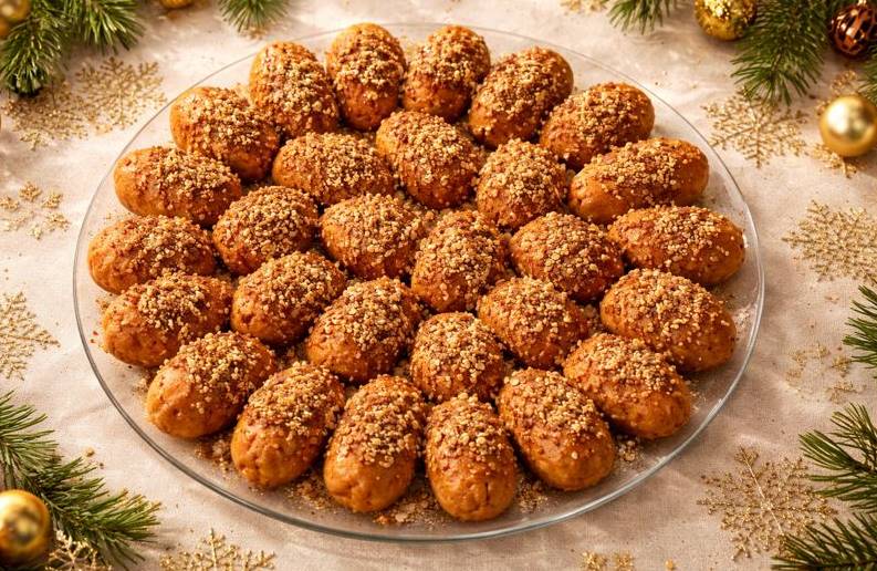 Authentic Semolina Melomakarona – Greek Christmas&nbsp;Cookies