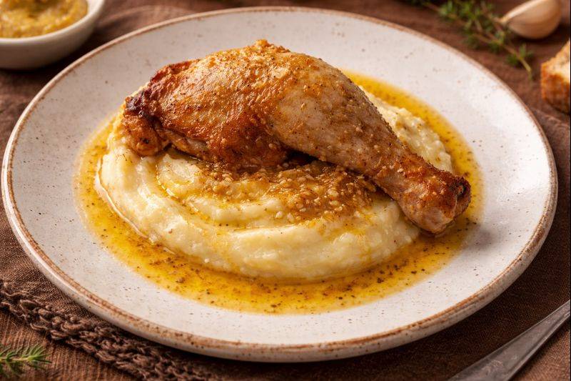 Greek Chicken with Mustard – Recipe without Cream