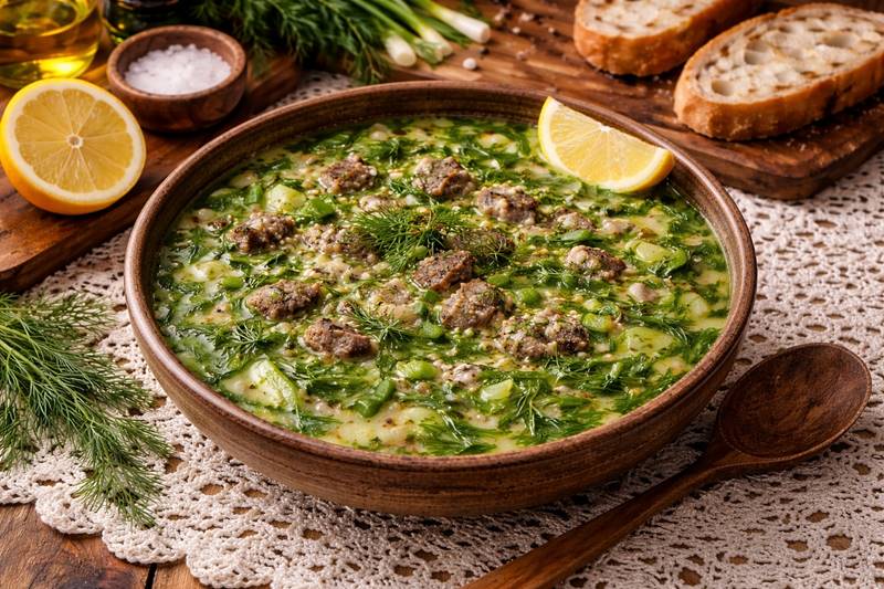 Traditional Magiritsa: Authentic Greek Easter Soup with Avgolemono