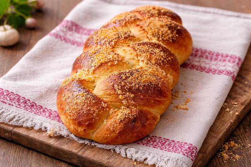 Traditional Tsoureki in Bread Maker: Fluffy Greek Easter Bread with Mahlab & Mastic
