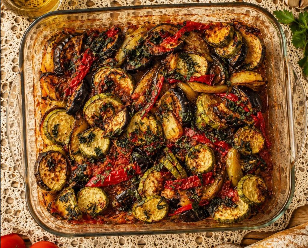 Authentic Greek Briam (Briam) Recipe – Traditional Oven-Baked Summer&nbsp;Vegetables