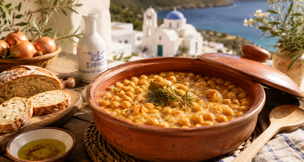 Authentic Sifnos Chickpea Stew (Revithada) – Traditional Slow-Baked Greek Recipe