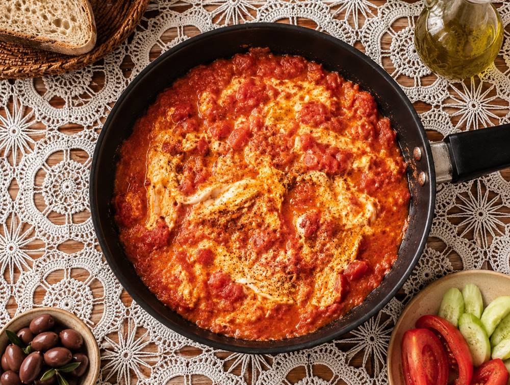 Authentic Mani Kagianas (Strapatsada) – Traditional Greek Eggs with Tomatoes